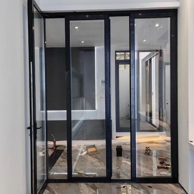 Slimline Alumínio Bifold Portas Indoor Balcão Desenho Deslizante dobrável Bifold Alumínio Porta de Vidro