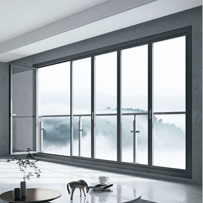 Porta Dobrável de Alumínio com Boa Isolamento Acústico EPDM de Alta Qualidade E Vedante de Silicone para Fácil Instalação