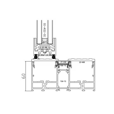 Porta de pivô interna de alumínio de aço inoxidável com vidro transparente e espessura do quadro de 1,8 mm