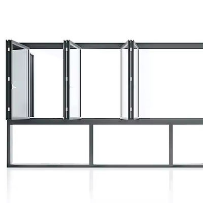 Janela Vertical de Alumínio Bi-Pleadable Alta Eficiência Energética com vidro e quadro personalizados