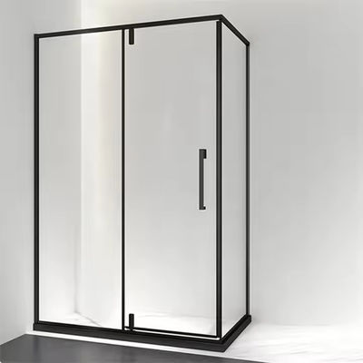 Banheiro chuveiro de vidro temperado porta divisória de chuveiro com estilo de quadro fino