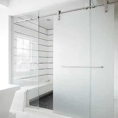 Porta de divisória interna de vidro com espessura de perfil de 1,4 mm Vidro congelado e vida útil de 50 anos