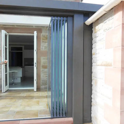 Portas de vidro temperado transparentes de alumínio deslizante para varanda de divisória