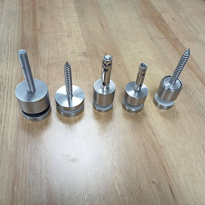 Sistema de guarda-corpo de vidro com espaçador ajustável em aço inoxidável 304/316 com diâmetro de 30mm/42,4mm para vidro de 8-12mm