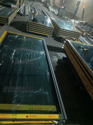 Portas de vidro dobrável de quadro grosso resistente ao pó interior fácil limpeza