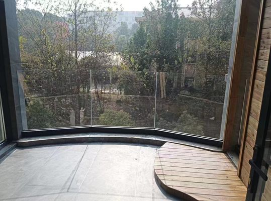 Barranco de vidro de alumínio compacto U-Channel Balustrade de vidro de alumínio à prova d'água