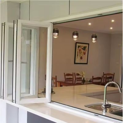 1.5mm Alumínio Janela dobrável de longa duração com padrão de dobragem horizontal e acabamento do quadro anodizado